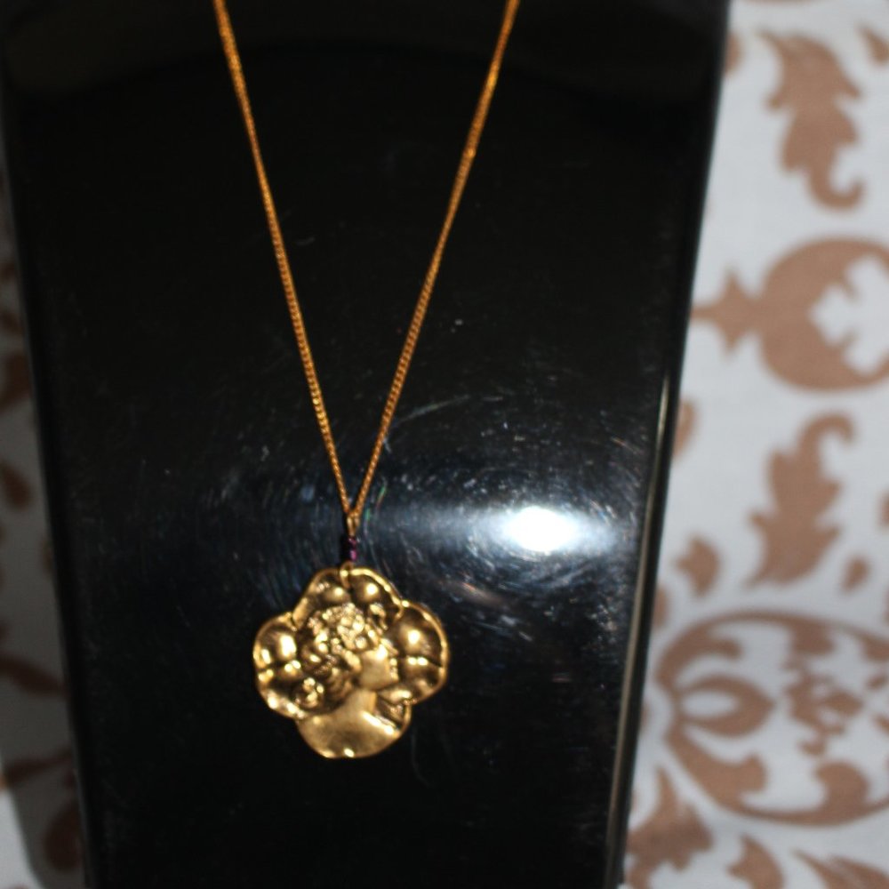 Vintage Beautiful Jools Necklace Lady Art Nouvesu Style New 1980's - 90s